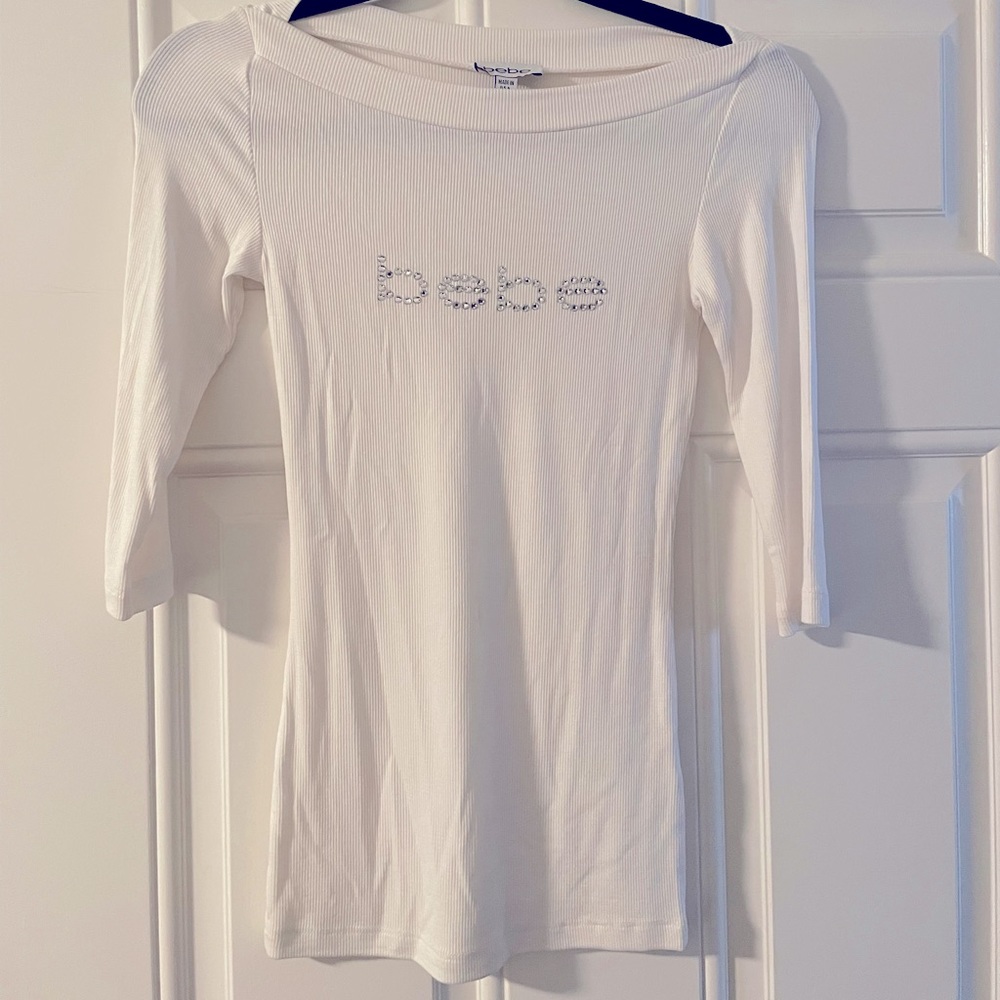 NWOT white Bebe top